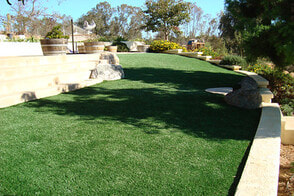 after photo of a neatly installed artificial grass